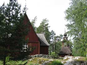 Seurasaari: Karuna Church, Karuna (from the side)