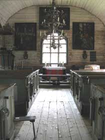 Seurasaari: Karuna Church interior
