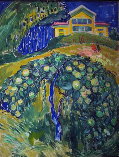 Edvard Munch: Apple Tree in the Garden (1932-42)