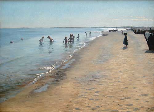 P.S. Krøyer: Summer Day at the South Beach of Skagen (1884)