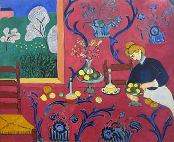 Henri Matisse (1869-1954): The Dessert: Harmony in Red (The Red Room) (1908)