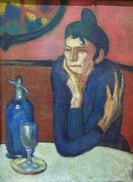 Pablo Picasso (1881-1973): Absinthe Drinker (1901)