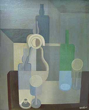 Amédée Ozenfant (1886-1966): Still Life. Vessels (Dishes?) (1920)