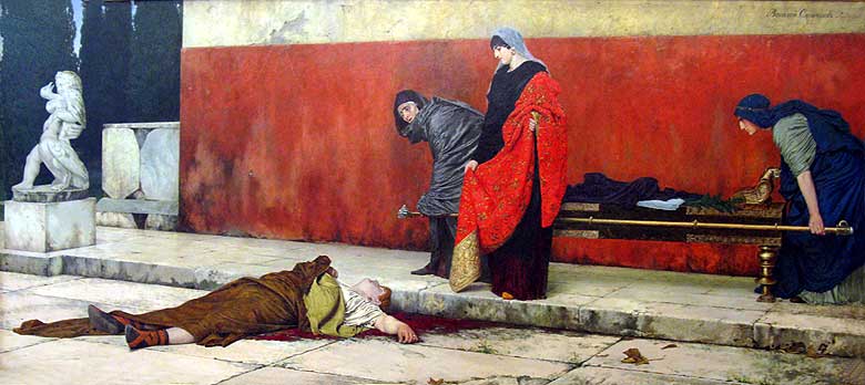 Vasily Smirnov (1858 - 1890): Nero's death (1888)